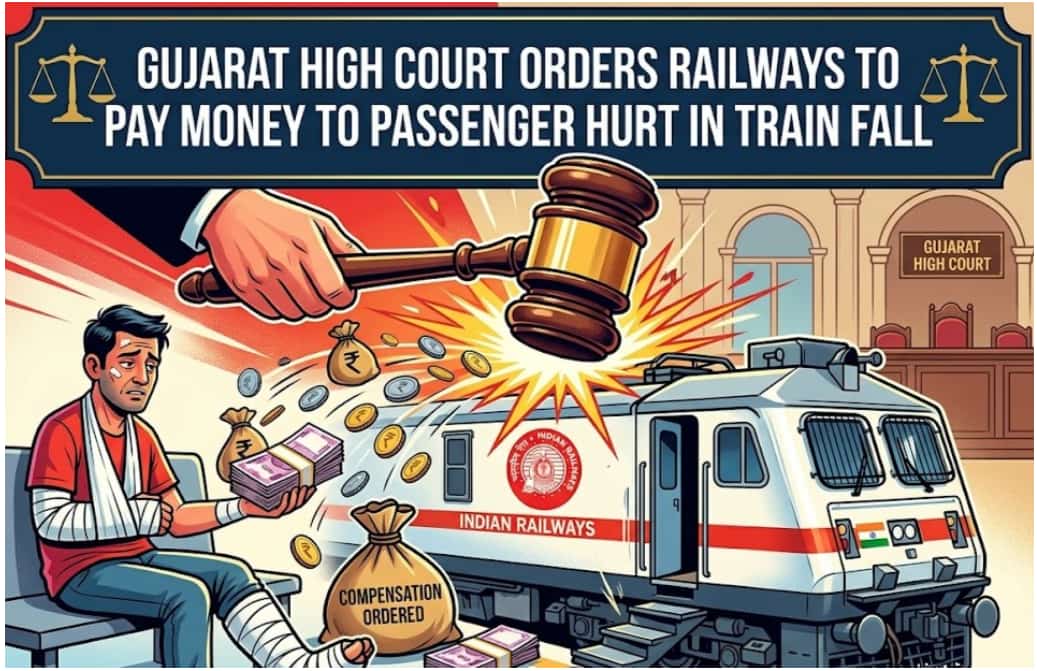 Gujarat High Court Orders Railways to Pay Money to Passenger Hurt in Train Fall