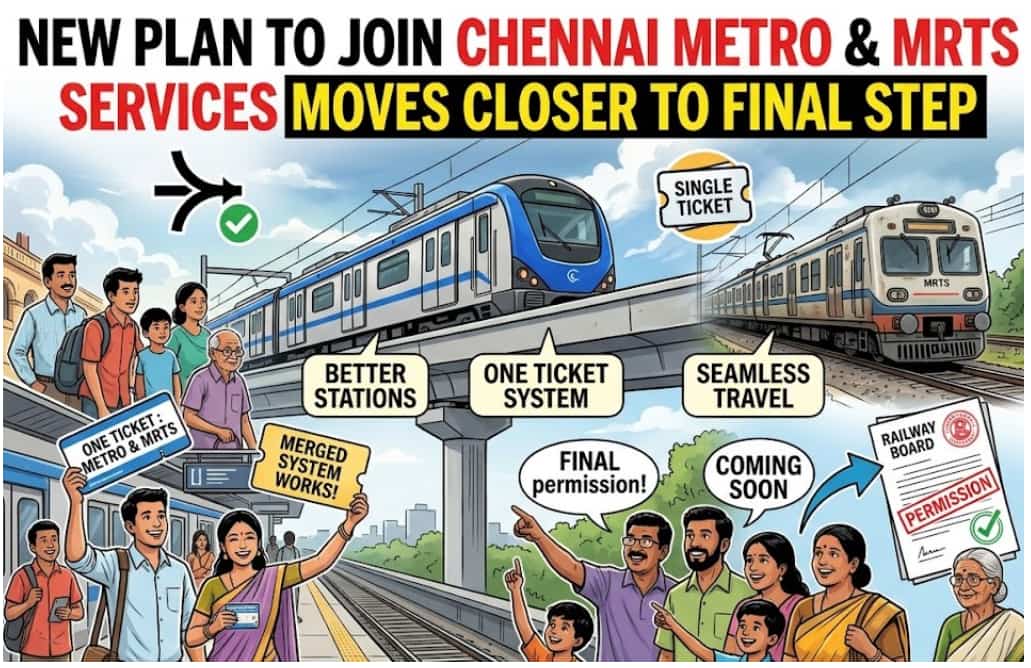 New Plan to Join Chennai Metro and MRTS Train Services Moves Closer to Final Step
