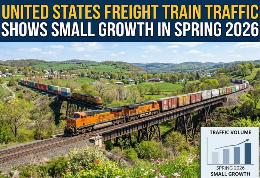United States Freight Train Traffic Shows Small Growth in Spring 2026
