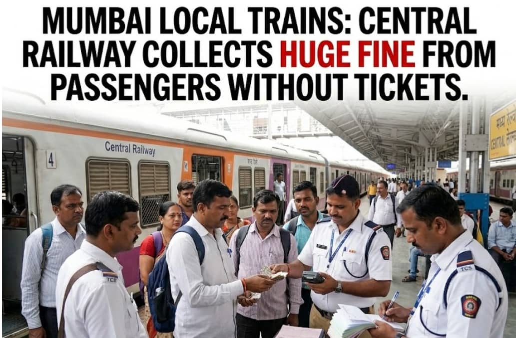 Mumbai Local Trains: Central Railway Collects Huge Fine From Passengers Without Tickets