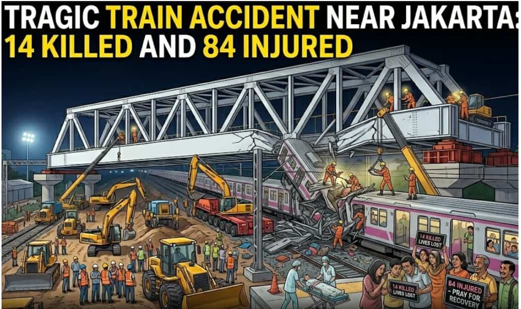 Tragic Train Accident Near Jakarta: 14 Killed and 84 Injured