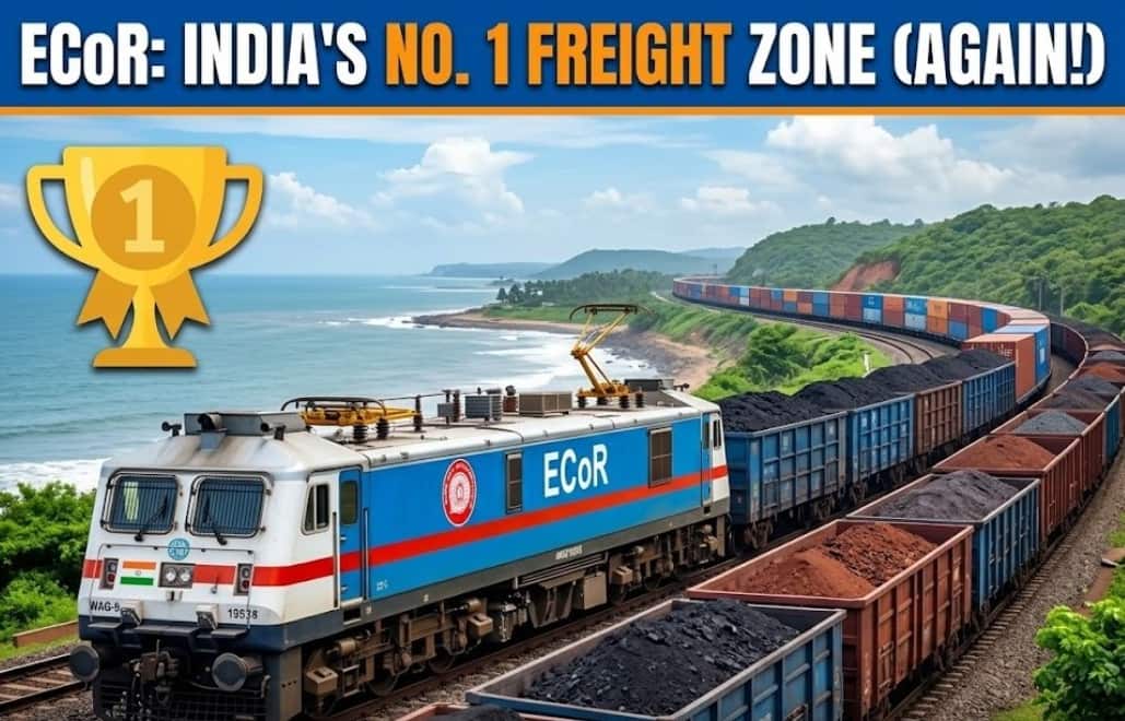 East Coast Railway Becomes Number One in Moving Goods in India Again