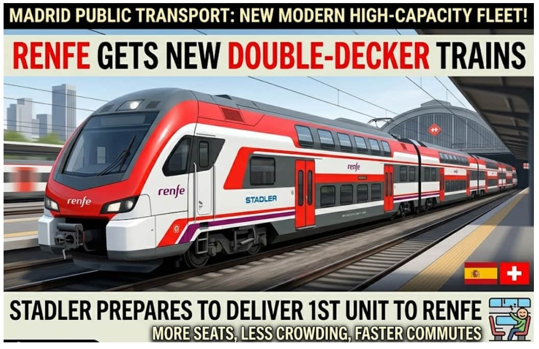 New Modern Trains for Madrid: Stadler Prepares to Deliver High-Capacity Fleet