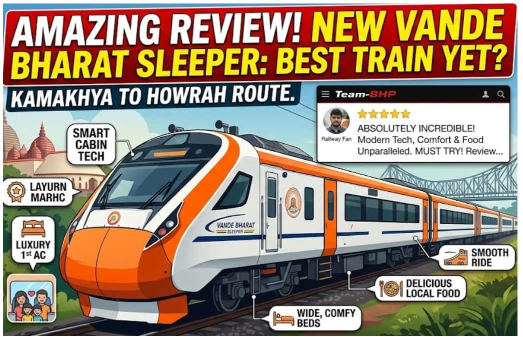 Railway Fan Shares Amazing Review of the New Kamakhya to Howrah Vande Bharat Sleeper Train