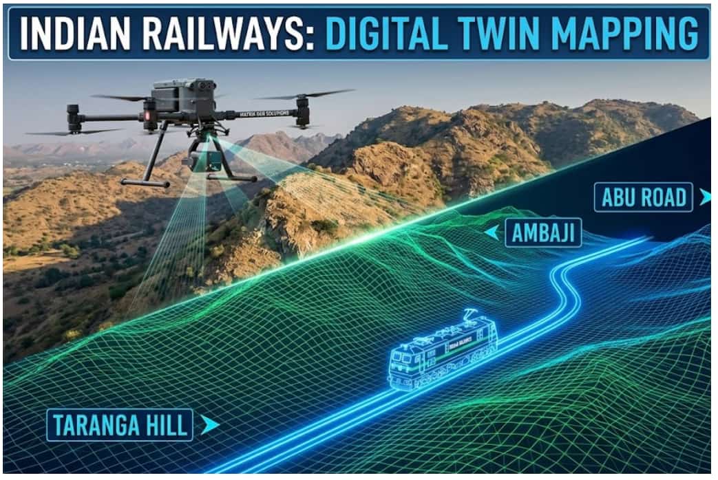 Indian Railways to Use High-Tech “Digital Twin” Technology for New Railway Line